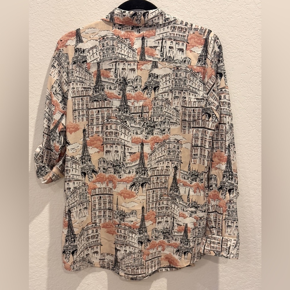 Karl Lagerfeld long sleeve/turnup button down Shirt (preloved- no tags) - Picture 3 of 9
